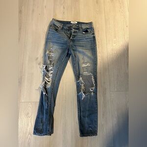 Pistola Ripped Blue Jeans High-Rise